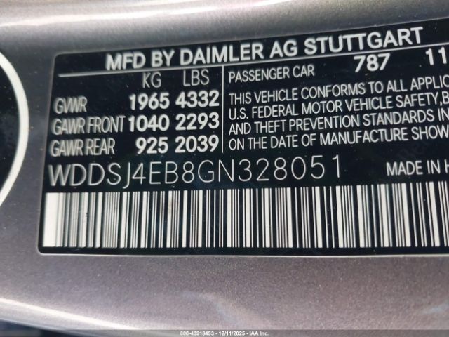 2016 MERCEDES-BENZ CLA 250 WDDSJ4EB8GN328051 Photo 8