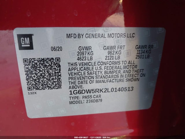 2020 CADILLAC CT5 1G6DW5RK2L0140513 Photo 8