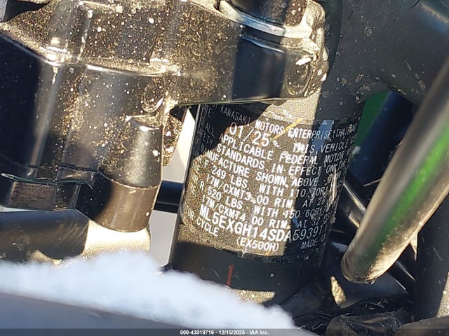 2025 KAWASAKI EX500 ML5EXGH14SDA59391 Photo 9