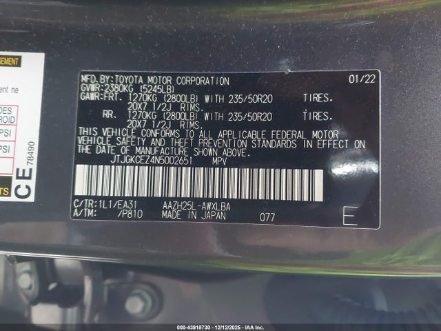 2022 LEXUS NX 350H JTJGKCEZ4N5002651 Photo 8