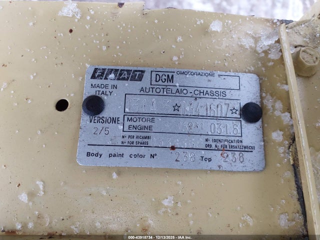 1987 FIAT 131 00000131A30341607 Photo 8