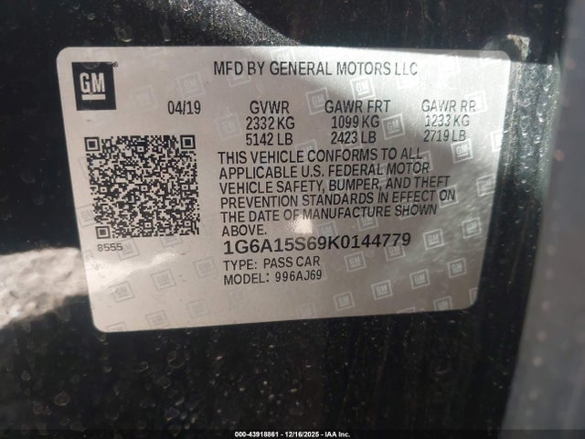 2019 CADILLAC CTS-V 1G6A15S69K0144779 Photo 8