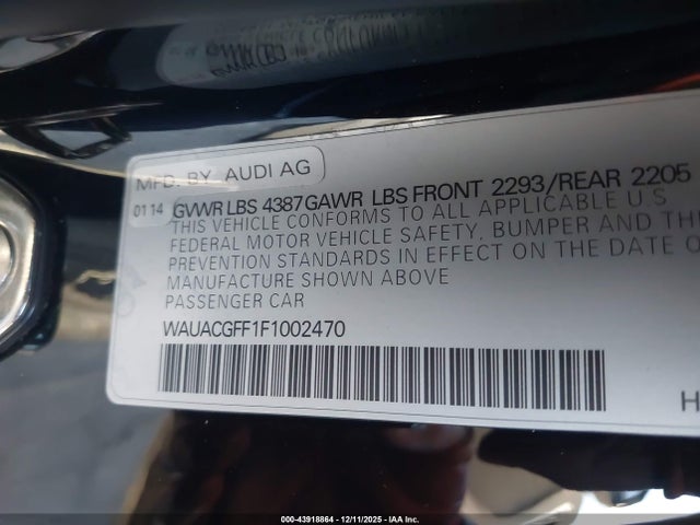 2015 AUDI A3 WAUACGFF1F1002470 Photo 8