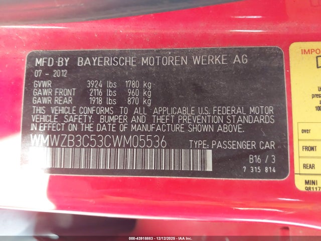 2012 MINI COOPER COUNTRYMAN WMWZB3C53CWM05536 Photo 8