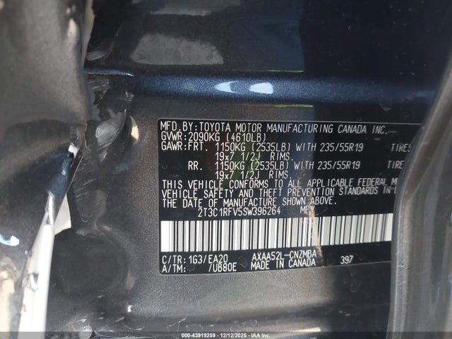 Toyota Rav4 Xle Premium 2025 2T3C1RFV5SW396264 Image 9