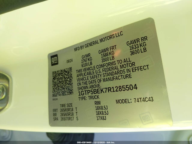 1GTP5BEK7R1285504 GMC Canyon 2wd Elevation