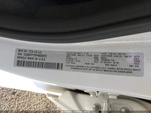 2023 RAM 1500 1C6SRFFT5PN655973 Photo 8