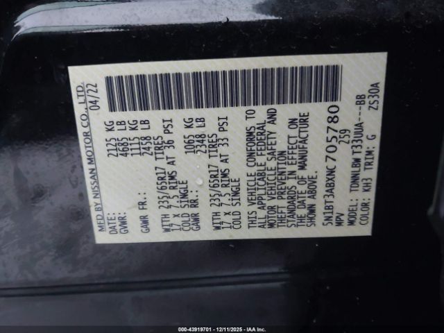 2022 NISSAN ROGUE 5N1BT3ABXNC705780 Photo 8