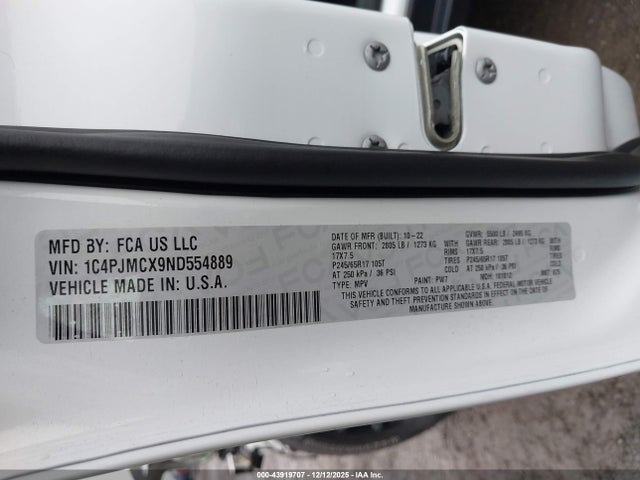Jeep Cherokee X 4x4 2022 1C4PJMCX9ND554889 Image 9