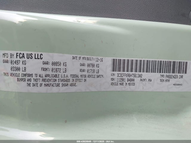 2017 FIAT 500 3C3CFFKR6HT561302 Photo 8