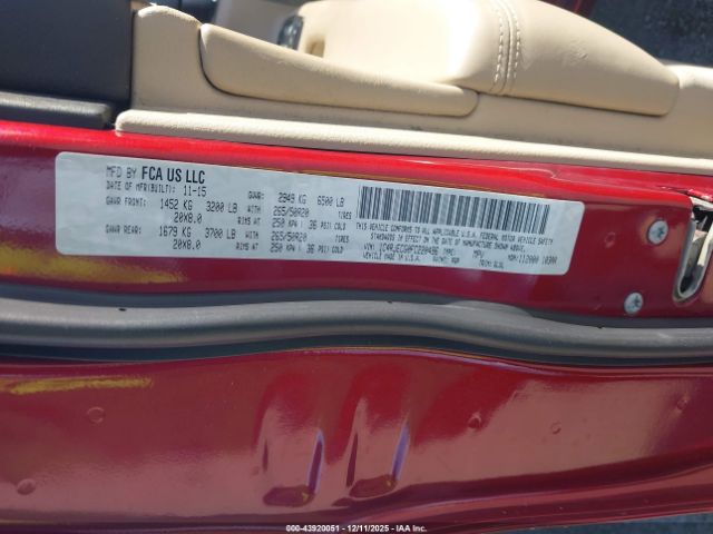 2015 JEEP GRAND CHEROKEE 1C4RJECG0FC220496 Photo 8