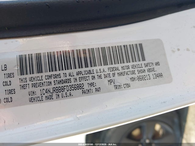 1C4NJRBB8FD356882 Jeep Patriot Altitude Edition