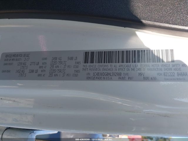 2017 JEEP WRANGLER UNLIMITED 1C4BJWDG0HL592980 Photo 8