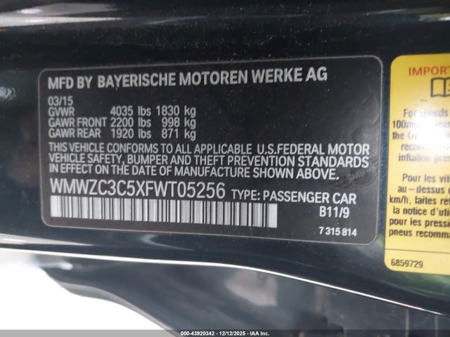 2015 MINI COUNTRYMAN WMWZC3C5XFWT05256 Photo 8