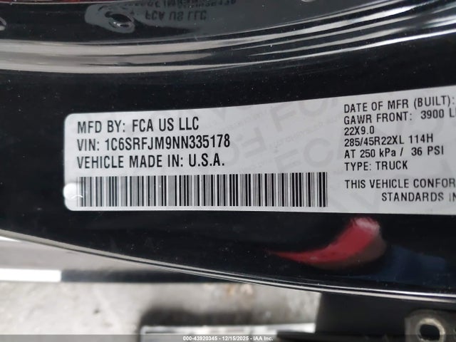 2022 RAM 1500 1C6SRFJM9NN335178 Photo 8