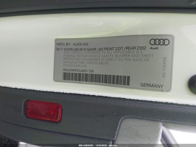 2018 AUDI A4 WAULMAF42JA051154 Photo 8