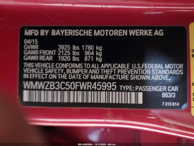 2015 MINI COUNTRYMAN WMWZB3C50FWR45995 Photo 8