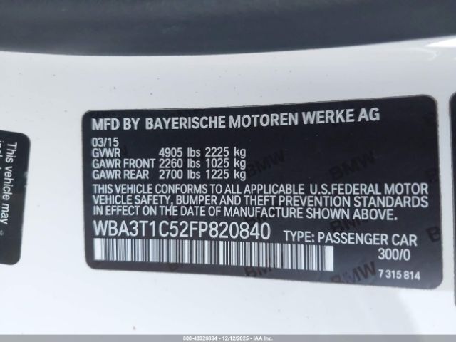 2015 BMW 428I WBA3T1C52FP820840 Photo 8