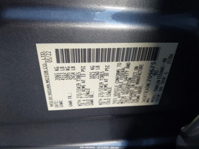 2022 NISSAN ROGUE 5N1BT3CA5NC709675 Photo 8