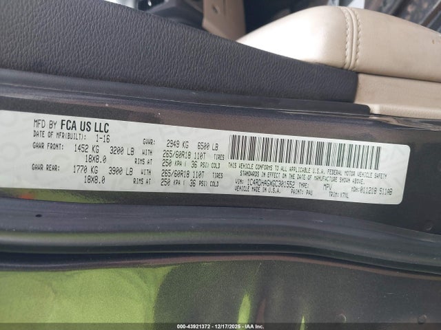 2016 DODGE DURANGO 1C4RDHAGXGC301552 Photo 8