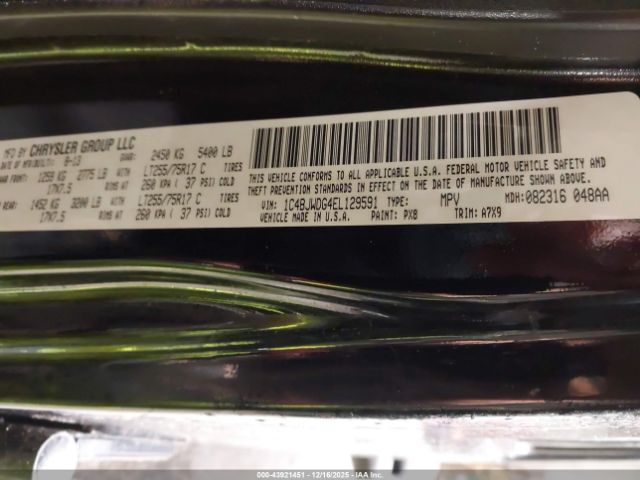 2014 JEEP WRANGLER UNLIMITED 1C4BJWDG4EL129591 Photo 8