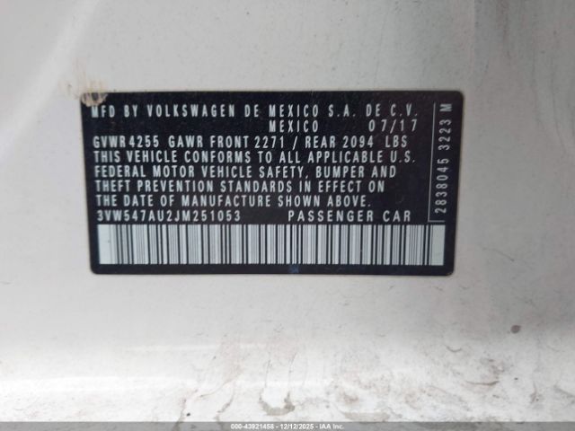 2018 VOLKSWAGEN GOLF GTI 3VW547AU2JM251053 Photo 8