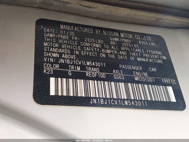 2020 NISSAN ROGUE SPORT JN1BJ1CV1LW543011 Photo 8