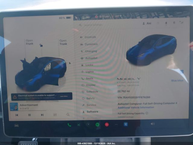 2023 TESLA MODEL Y 7SAYGDEE8PF879286 Photo 6