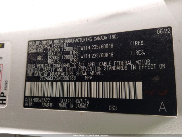 2022 LEXUS NX 350 2T2AGCEZ9NC006168 Photo 8