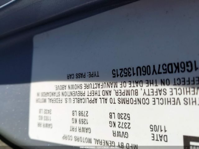 2006 CADILLAC DTS 1G6KD57Y06U135215 Photo 8