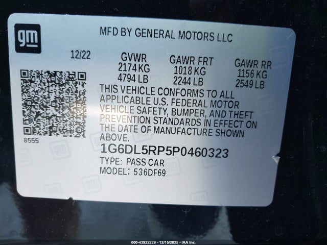 2023 CADILLAC CT4-V 1G6DL5RP5P0460323 Photo 8
