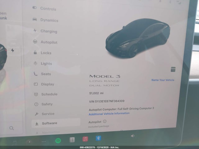 2022 TESLA MODEL 3 5YJ3E1EB7NF364309 Photo 6