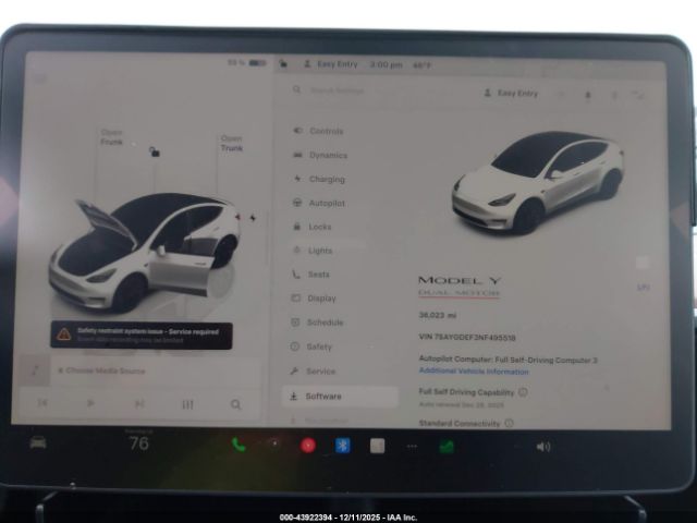 2022 TESLA MODEL Y 7SAYGDEF3NF495518 Photo 6