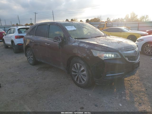 2016 ACURA MDX 5FRYD4H40GB054270