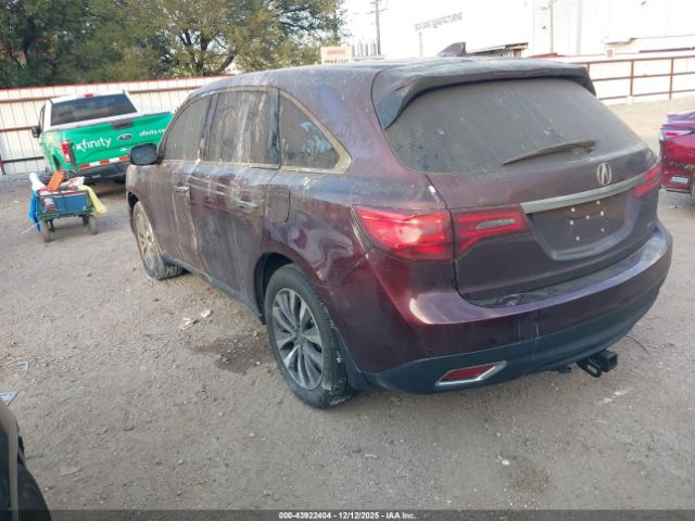 2016 ACURA MDX 5FRYD4H40GB054270 Photo 2