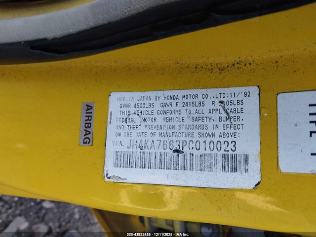 1993 ACURA LEGEND JH4KA7663PC010023 Photo 8