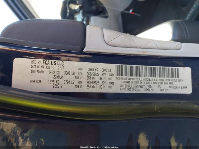 2017 JEEP GRAND CHEROKEE 1C4RJFJT7HC783571 Photo 8