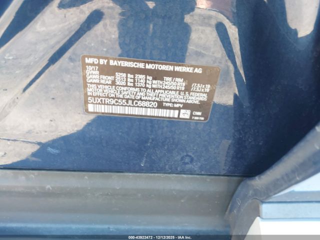 2018 BMW X3 5UXTR9C55JLC68820 Photo 8