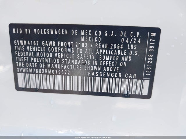 Volkswagen Jetta 1.5t S 2024 3VW5M7BUXRM079672 Image 9