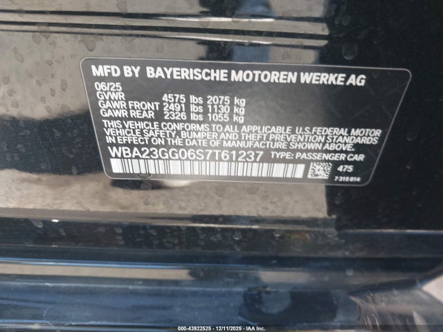 WBA23GG06S7T61237 BMW 228 Gran Coupe Xdrive