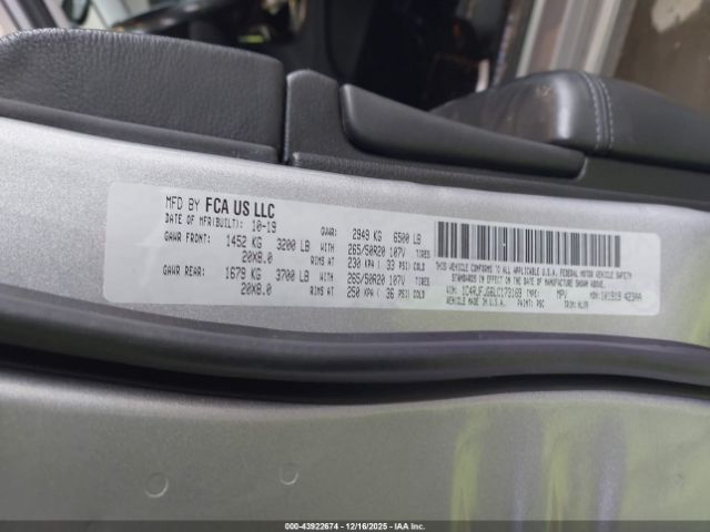 2020 JEEP GRAND CHEROKEE 1C4RJFJG6LC173169 Photo 8