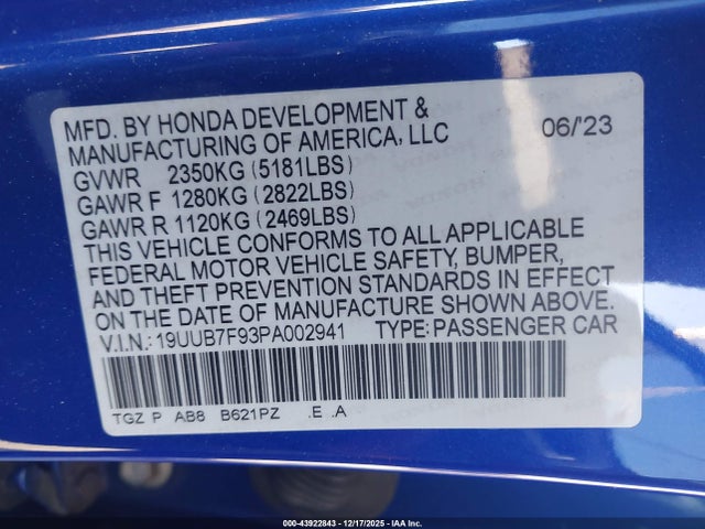 2023 ACURA TLX 19UUB7F93PA002941 Photo 8