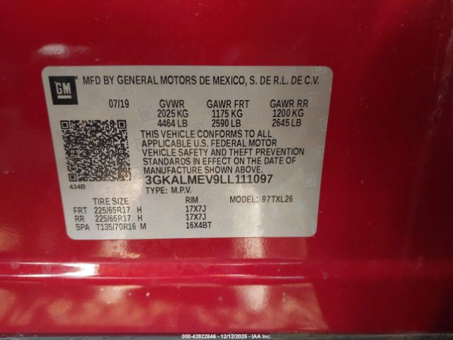 2020 GMC TERRAIN 3GKALMEV9LL111097 Photo 8