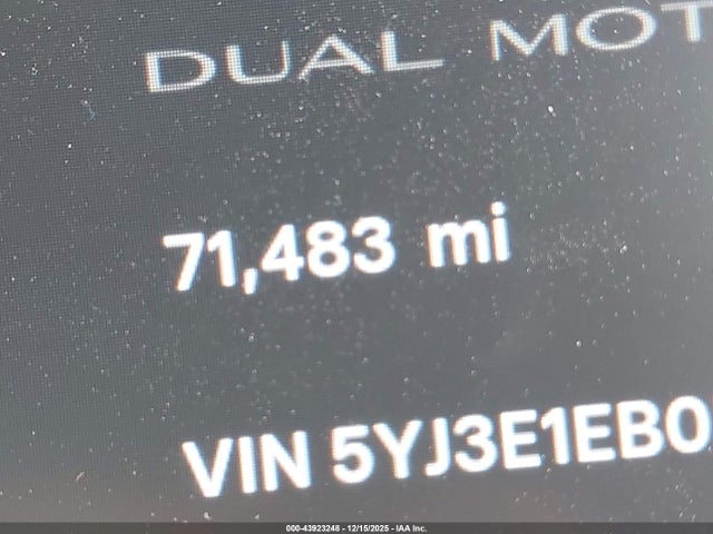 5YJ3E1EB0NF285595 Tesla Model 3 Long Range Dual Motor All-wheel Drive