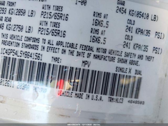 2000 CHRYSLER TOWN & COUNTRY 1C4GP54L5YB641561 Photo 8