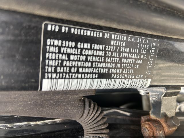 2015 VOLKSWAGEN BEETLE 3VWJ17ATXFM638584 Photo 8