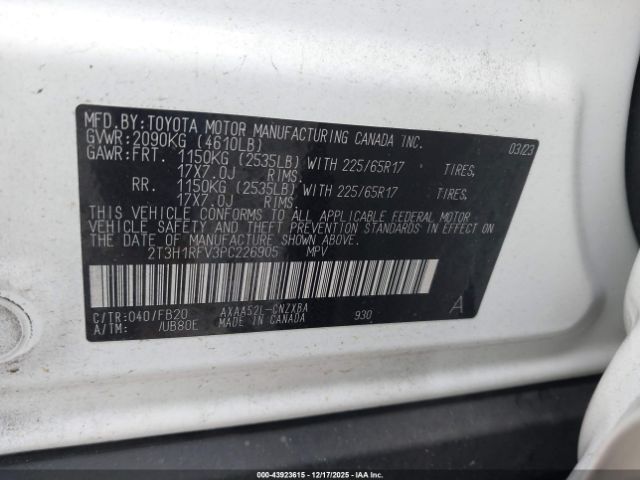 2023 TOYOTA RAV4 2T3H1RFV3PC226905 Photo 8