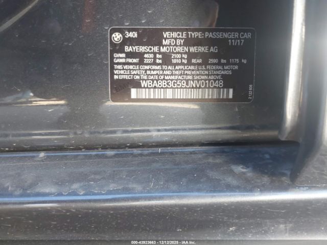 2018 BMW 340I WBA8B3G59JNV01048 Photo 8