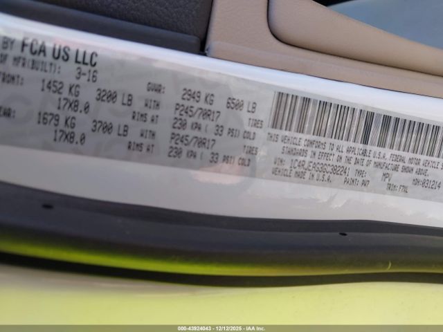 2016 JEEP GRAND CHEROKEE 1C4RJEAG3GC382241 Photo 8