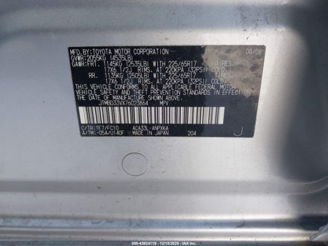 2007 TOYOTA RAV4 JTMBD33VX76023864 Photo 8